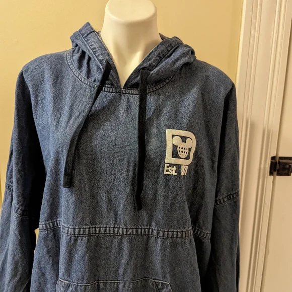 Walt Disney World denim hoodie spirit jersey size XL
